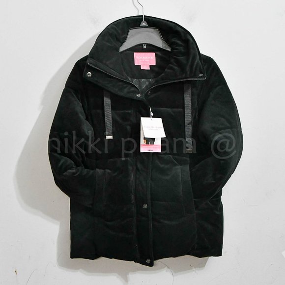 Isaac Mizrahi Jackets & Blazers - NWT NEW WOMENS ISAAC MIZRAHI NEW YORK VELVET PUFFER JACKET COAT IN black